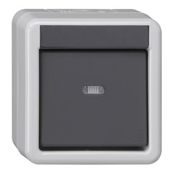 Gira KNX Taster BA 1fach grau AP 1Punkt 515130