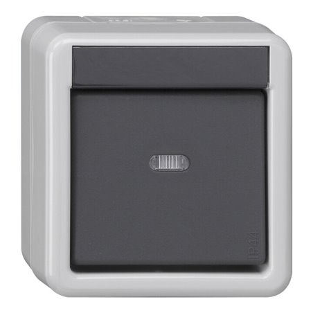 Gira KNX Taster BA 1fach grau AP 1Punkt 515130