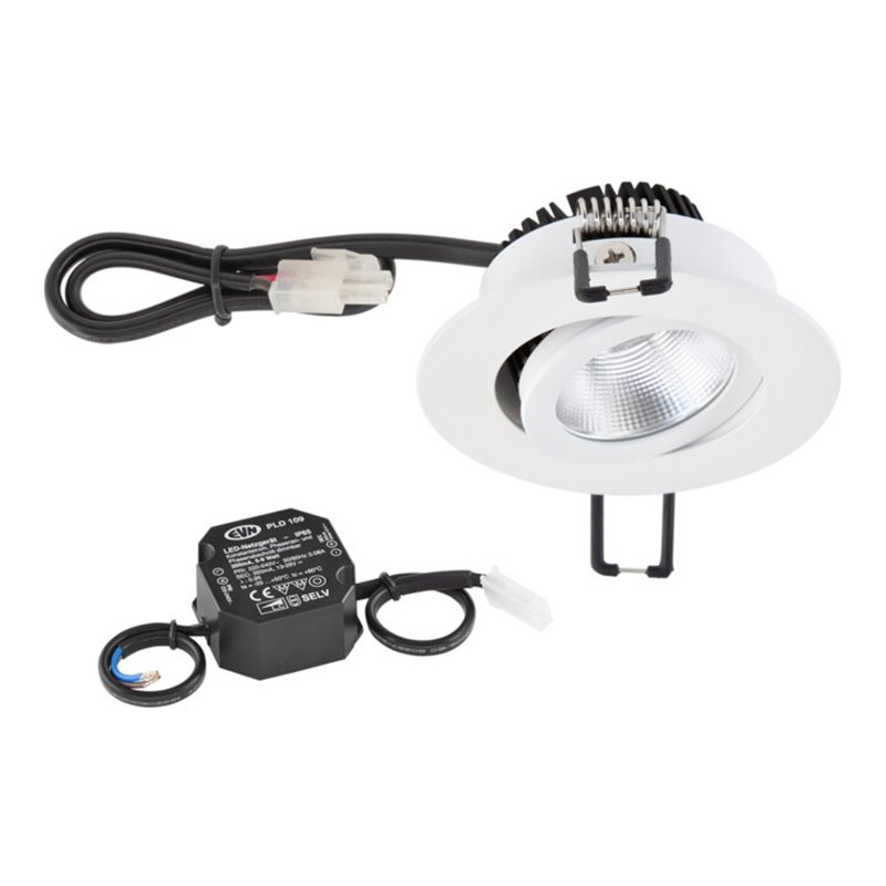 EVN Lichttechnik P-LED Deckeneinbauleuchte 3000K 230V rund ws PC20N60102