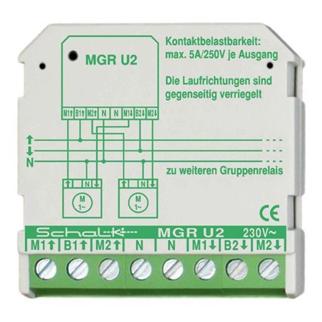 Schalk Motor-Gruppen-Relais 230VAC,2W,5A MGR U2