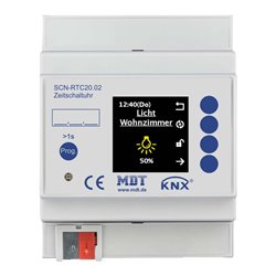 MDT technologies Schaltuhr mit 20 Kanälen Farbdisplay,4TE,REG SCN-RTC20.02