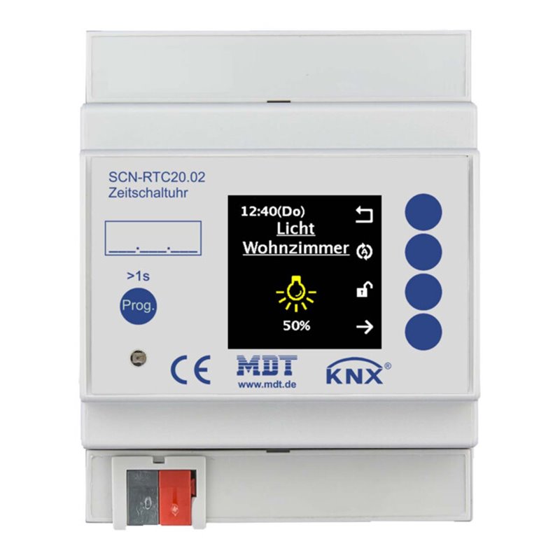 MDT technologies Schaltuhr mit 20 Kanälen Farbdisplay,4TE,REG SCN-RTC20.02