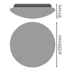 LEDVANCE LED-Wand-/Deckenleuchte 3000K, mit Sensor SFCIRC.250SEN13W3000