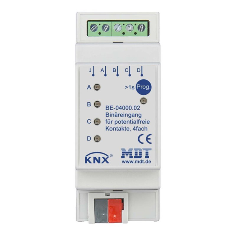 MDT technologies Binäreingang 4-fach 2TE REG, potentialfrei BE-04000.02