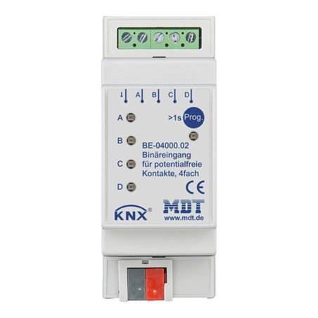 MDT technologies Binäreingang 4-fach 2TE REG, potentialfrei BE-04000.02