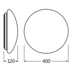 LEDVANCE LED-Wand-/Deckenleuchte 4000K SFCIRC.400 24W
