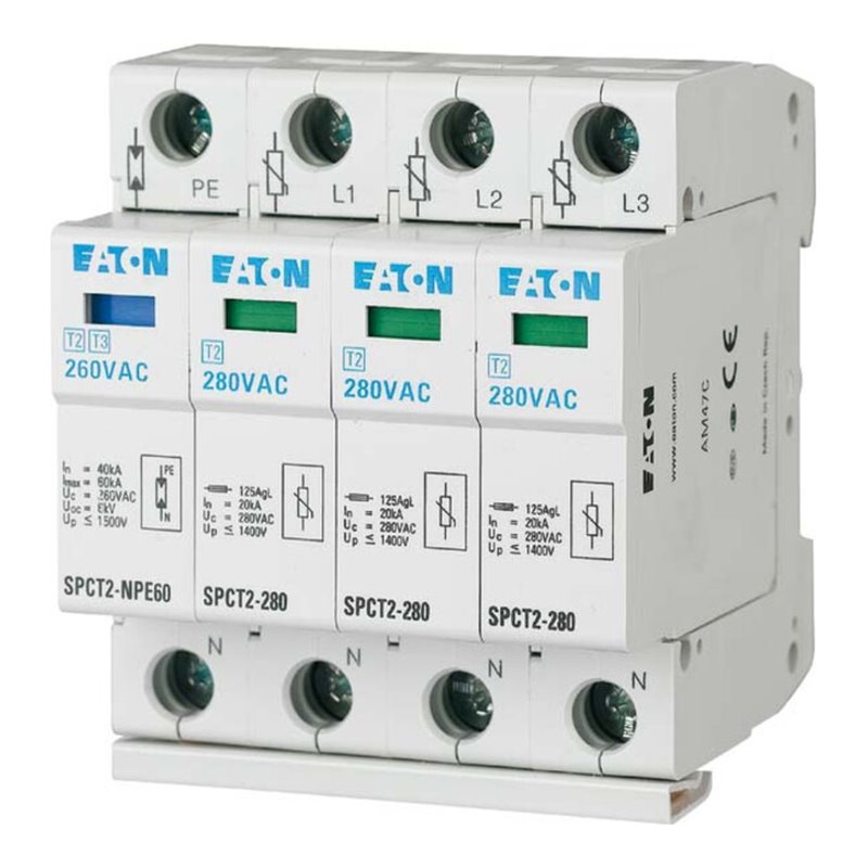 Eaton Überspannungsableiter steckbar SPCT2-280-3+NPE