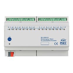 MDT technologies Binäreingang 16-fach 8TE REG, potentialfrei BE-16000.02