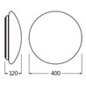 LEDVANCE LED-Wand-/Deckenleuchte 4000K, mit Sensor SFCIRC.400SEN24W4000