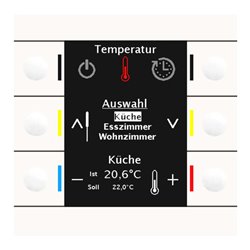 MDT technologies Bedienzentrale Smart 86 Farbdisplay rws/glän BE-BZS86.01