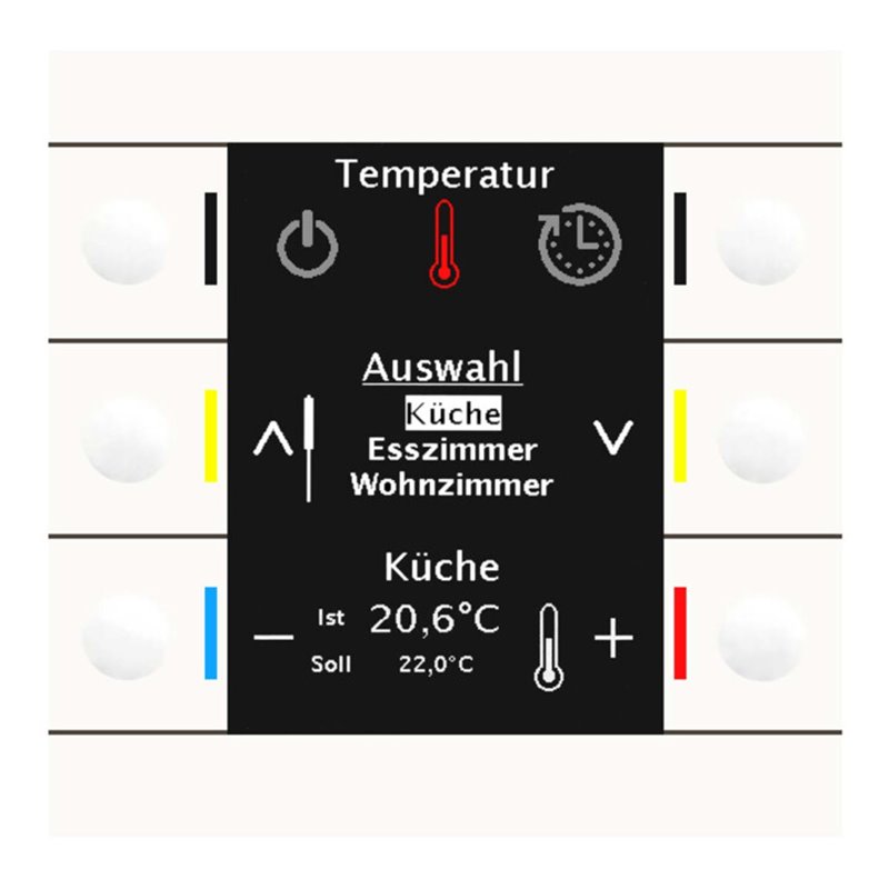 MDT technologies Bedienzentrale Smart 86 Farbdisplay rws/glän BE-BZS86.01