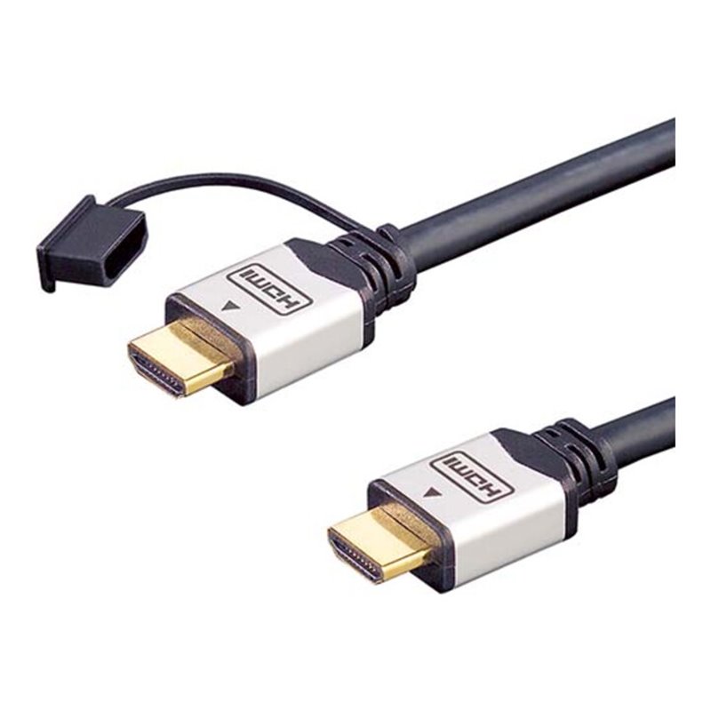 E+P Elektrik HDMI High-Speed-Kabel Ethernet,5m,si/sw HDMI401/5