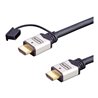E+P Elektrik HDMI High-Speed-Kabel Ethernet,5m,si/sw HDMI401/5