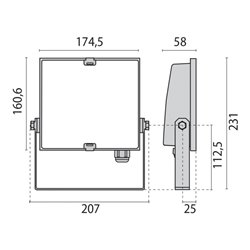 Performance in Light LED-Flächenstrahler 15W 4000K 855lm Guell Zero06115794