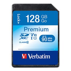 Verbatim SDXC-Card 128GB Premium,Class10,U1 44025