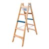 ILLER-LEITER Holz Stufen Stehleiter ERGO Plus 2x6 2106-7