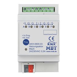 MDT technologies Heizungsaktor 6-fach 3TE REG, 24-230VAC AKH-0600.03