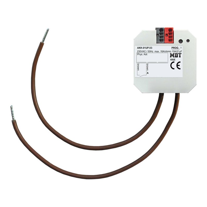 MDT technologies Schaltaktor 1-fach UP 16A, 230VAC, Kompakt AKK-01UP.03