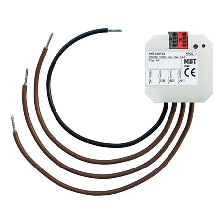 MDT technologies Schaltaktor 3-fach UP 10A, 230VAC, Kompakt AKK-03UP.03