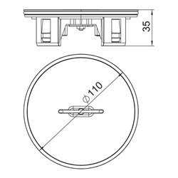 OBO Bettermann Vertr Tubus D110mm TUK2 GV