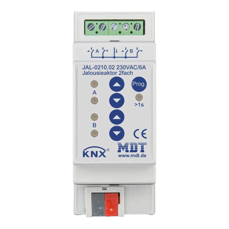 MDT technologies Jalousieaktor 2-fach REG, 10A, 230VAC JAL-0210.02