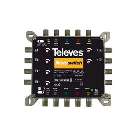 Televes Multischalter 5 in 6 Guß NEVO recpower kask. MS56C