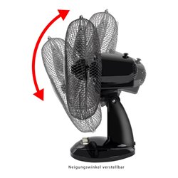 CTC Clatronic Tischventilator 30cm,4Stufen,oszill. CTC VL3602 sw