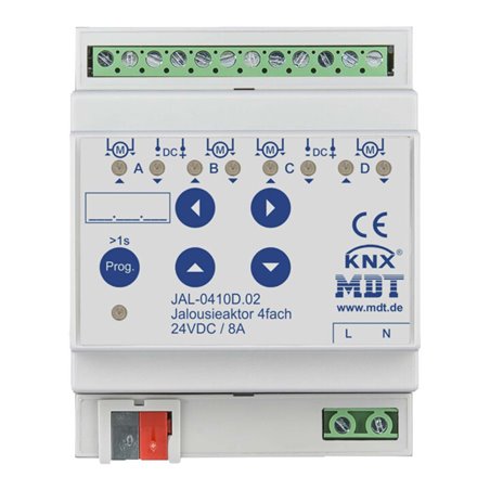 MDT technologies Jalousieaktor 4-fach REG, 8A, 24VDC JAL-0410D.02