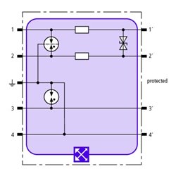 DEHN Kombi-Ableiter-Modul Blitzductor XT BXT ML2 BD S 24