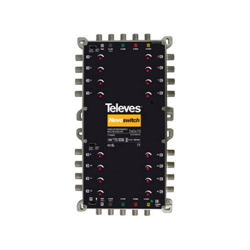 Televes Multischalter 5 in 16 Guß NEVO recpower kask. MS516C