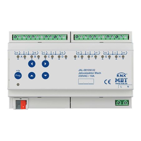 MDT technologies Jalousieaktor 8-fach 8TE,REG,10A,230VAC JAL-0810M.02