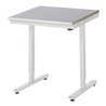 RAU Arbeitstisch adlatus 150 elektrisch höhenverstellbar Arbeitsplatte mit Stahlblechbelag 750 mm x 800 mm