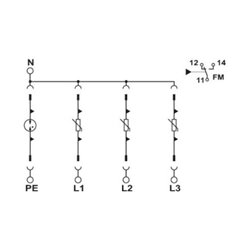 Phoenix Contact Überspannungsableiter Typ 2 VALSECT2-3S-350/40FM