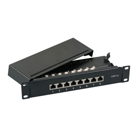 EFB-Elektronik Mini-Patch-Panel 8xRJ45S, Cat5e 1HE 37735.8