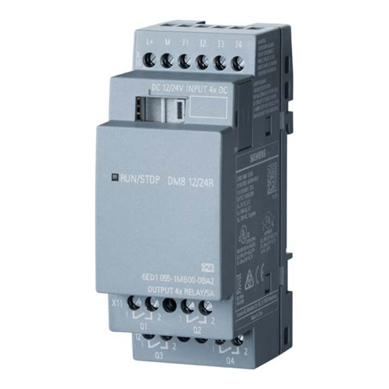 Siemens Indus.Sector LOGO!8 DM8 12/24R Erw.mod. 4 DE/4 DA 6ED1055-1MB00-0BA2