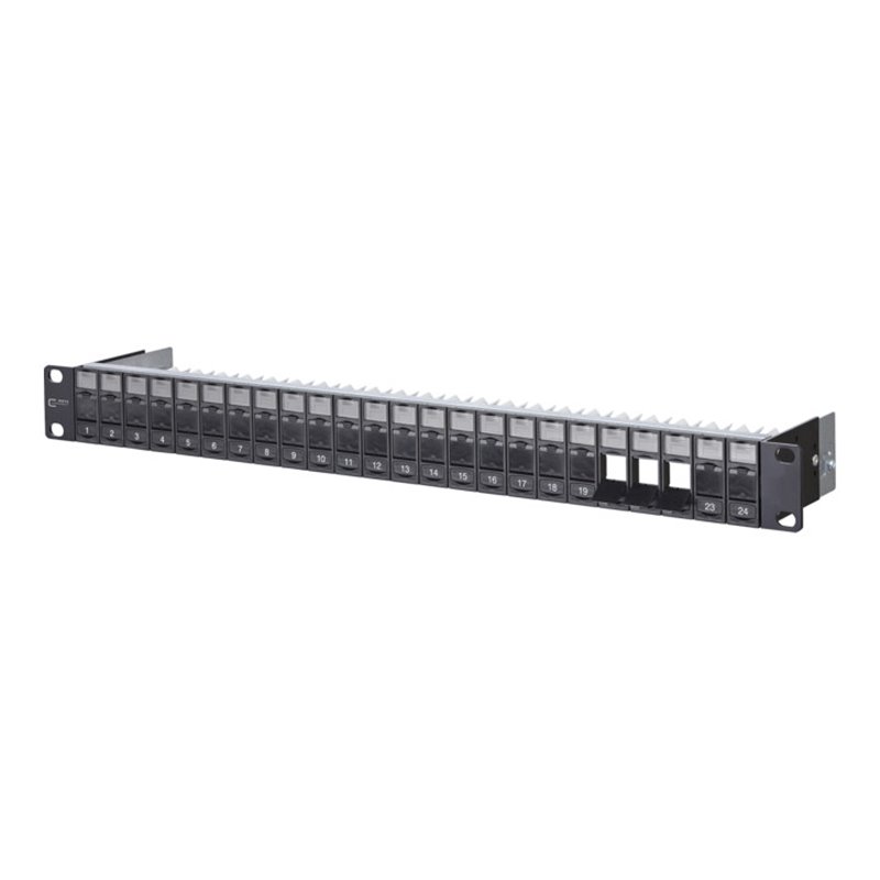 BTR NETCOM Modulträger 24 Port sw 1HE 482,6mm(19') 130920-BK-E