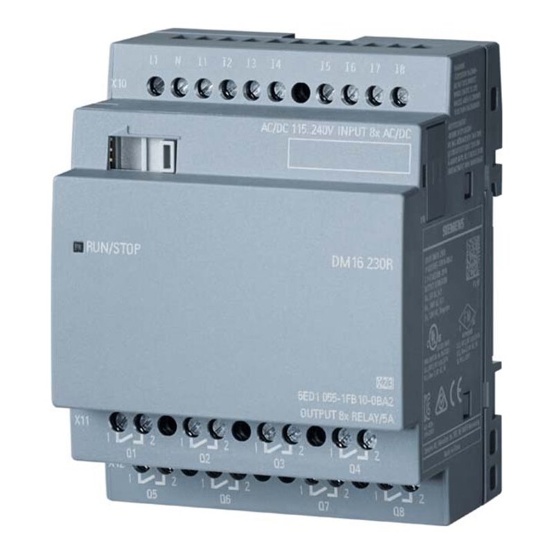 Siemens Indus.Sector LOGO!8 DM16 230R Erw.modul 4TE, 8DE/8DA 6ED1055-1FB10-0BA2