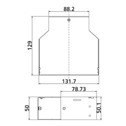 BTR NETCOM OpDAT REGpro Spleißvertei. gr unbestückt 15024A10-E