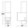 Steinel Sensor-Außenleuchte m. Bewegungsmelder L 620 CAM