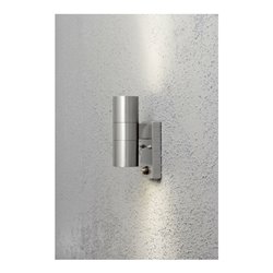 Gnosjö Konstsmide AL Halogen Wandleuchte grau/eds m.BWM GU10 7542-000