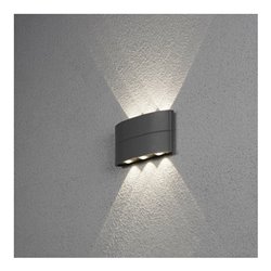 Gnosjö Konstsmide AL LED-Wandleuchte anthrazit, alu 7853-370