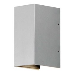 Gnosjö Konstsmide AL LED-Wandleuchte gr/alu Lichtaustr.verstellb 7940-310