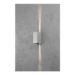 Gnosjö Konstsmide AL LED-Wandleuchte gr/alu Lichtaustr.verstellb 7940-310