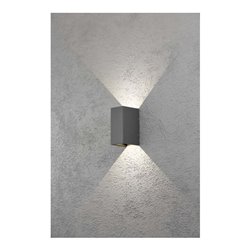 Gnosjö Konstsmide AL LED-Wandleuchte anth/alu Lichtaustr.verstellb 7940-370