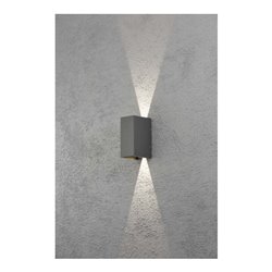 Gnosjö Konstsmide AL LED-Wandleuchte anth/alu Lichtaustr.verstellb 7940-370