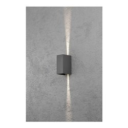 Gnosjö Konstsmide AL LED-Wandleuchte anth/alu Lichtaustr.verstellb 7940-370