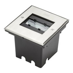 Gnosjö Konstsmide AL LED-Bodeneinbaustrahler grau, edelstahl 7960-310