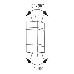 Gnosjö Konstsmide AL LED Wandleuchte Cremona 7998-370