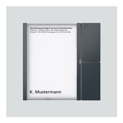 Siedle&Söhne Tasten-Modul anthrazitgrau TM 612-1 AG