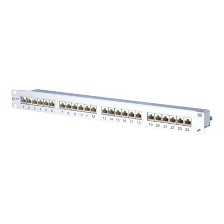 BTR NETCOM 24-Port Panel E-DAT C6A 1HE Alu TN EDATC6A-MP24